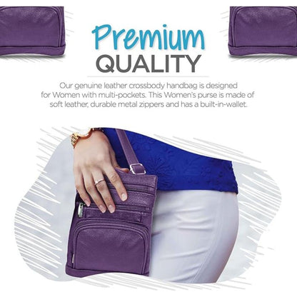 Women's Wallet – Genuine Leather, Multi Pocket, Adjustable Strap | Bag Vero – detail view 45
