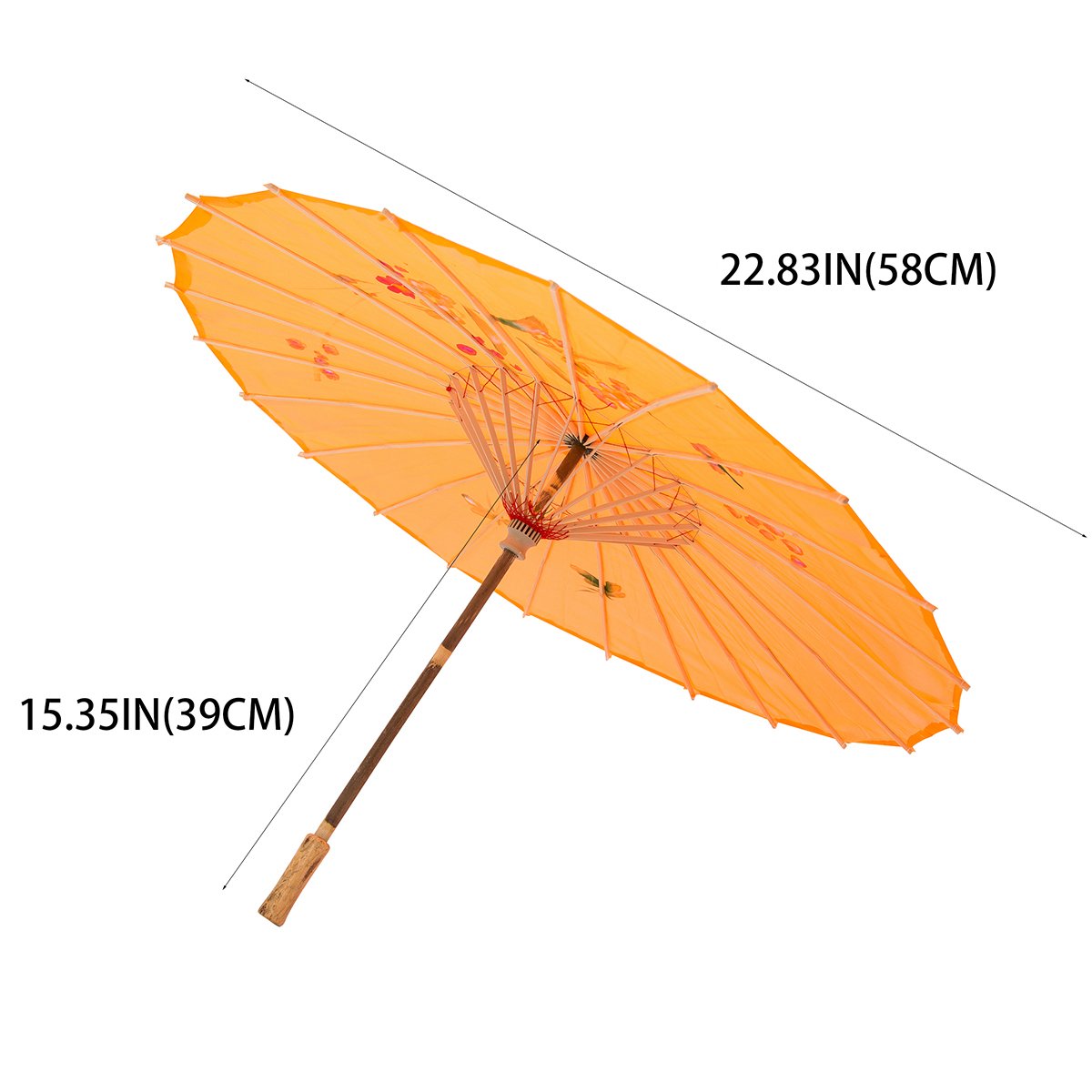Small 22" Japanese Chinese Umbrella Parasol Ideal for Weddings, Parties, Photography, Costumes, Cosplay, and Decorative Events