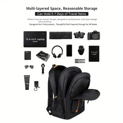 This Large-Capacity Travel Backpack Is Suitable for Both Men And Women. It Comes with a Plush Ball Pendant-Durable Nylon, Adjustable Shoulder Strap, Multiple Compartments, Business Backpack And Outdoor Hiking Backpack