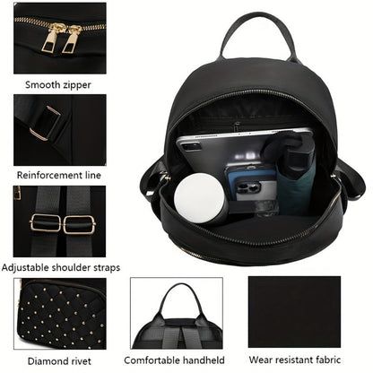 Backpack for Women – Nylon, Large Capacity, Multi-Pocket, for Travel & Work | Bag Vero – detail view 10
