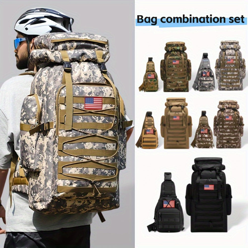 Men's Women's Hiking Backpack for Camping Backpack Rucksack Days Assault Pack for Climbing