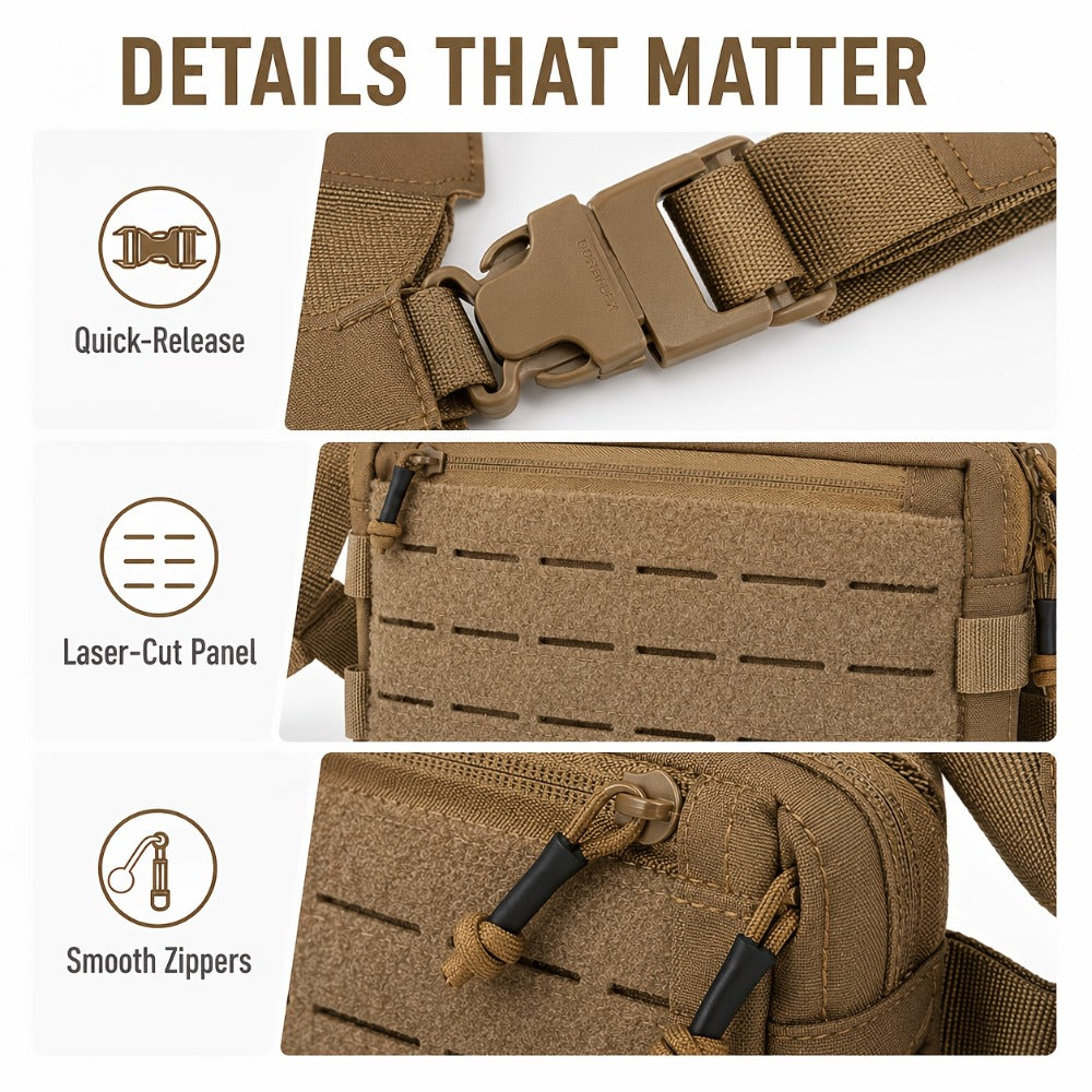 Sling Bag – for Everyday Use, Tactical Chest Outdoor Vest Multi | Bag Vero – detail view 6