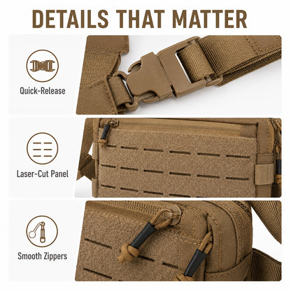 Sling Bag – for Everyday Use, Tactical Chest Outdoor Vest Multi | Bag Vero – detail view 6