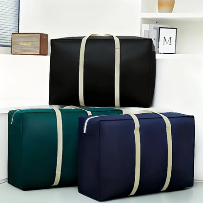 3pcs Oversized Moving Bag, Foldable And Durable Carry Bag, Ideal for Travel, Luggage Check-In, Wardrobe Organization, Packing And Storage