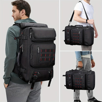 A Large Capacity Hiking Backpack, Suitable for Outdoor Camping, Mountain Climbing, And Long-Distance Travel. It Features Multiple Functions As a Handheld, Dual-Shoulder, Or Crossbody Sports Bag, Is Sturdy And Durable with a Shoe Pocket