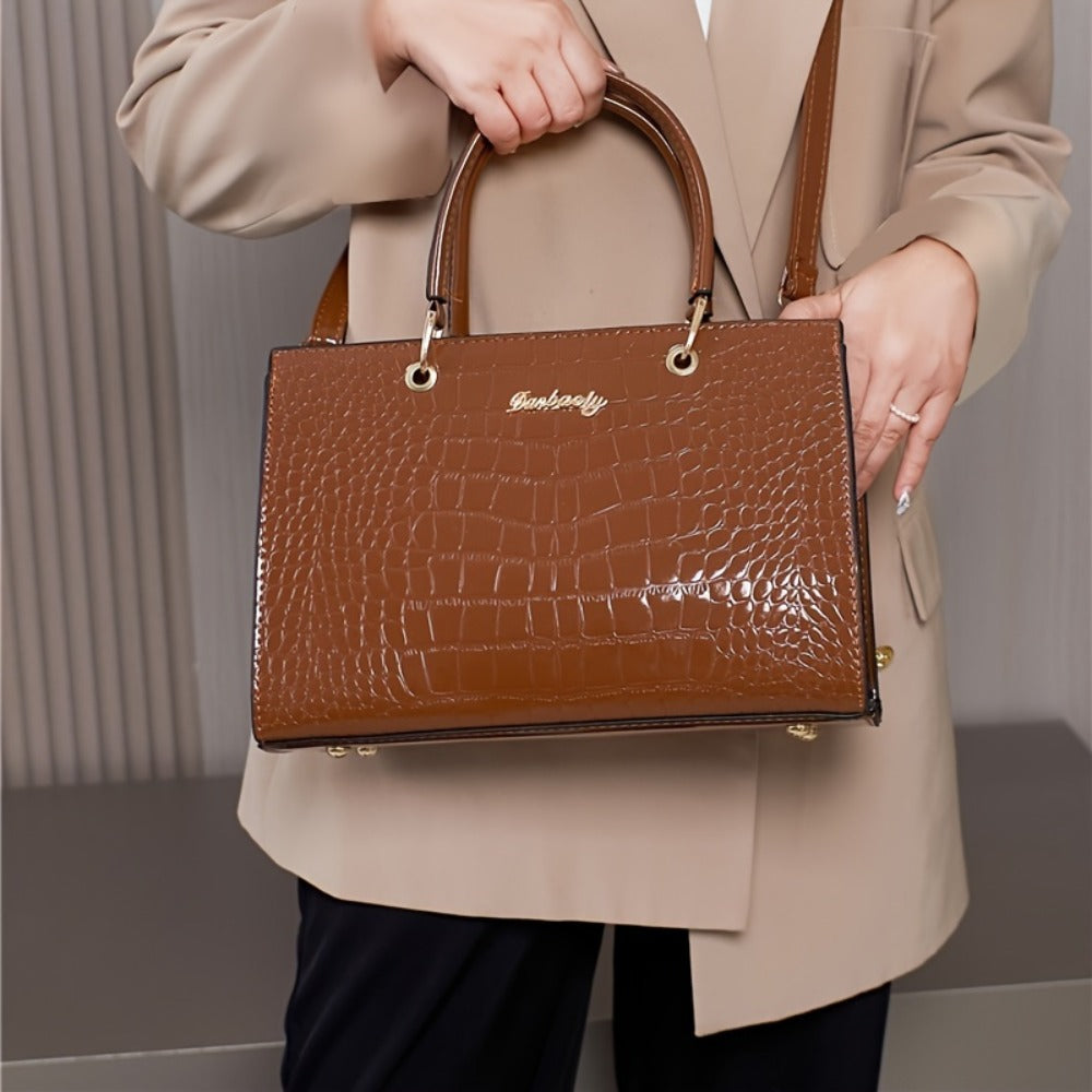 Women's Handbag 2025 New Korean Style Fashionable Textured Trendy Crossbody Shoulder Bag, Versatile and Simple Tote