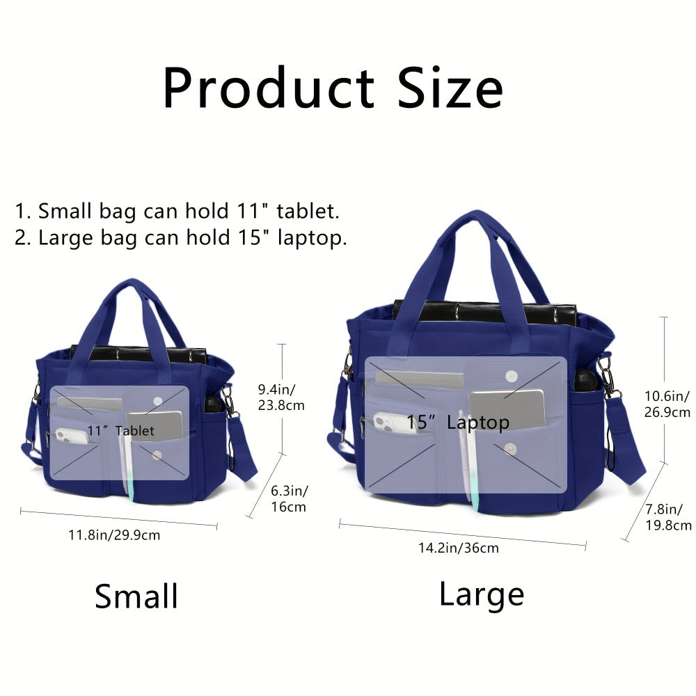 Laptop Bag – 2 Piece, Canvas, Nylon, Adjustable Strap | Bag Vero – detail view 19