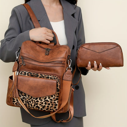 Backpack Purse For Women Fashion Tassel Ladies Shoulder Bags Designer Large Backpack Travel Bag