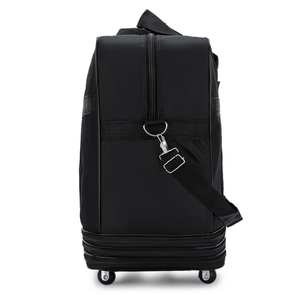Large Expandable Wheeled Duffle Bag Foldable Rolling Travel Suitcase 32" 42"