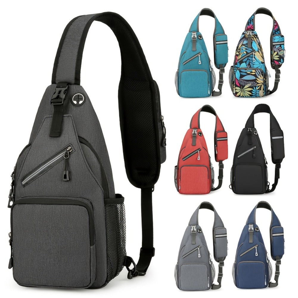 2pcs Single Shoulder Bag for Men And Women, 21 Combinations Trendy Canvas Leisure Sports Small Backpack Oxford Cloth One Shoulder Bag Messenger Bag Chest Bag