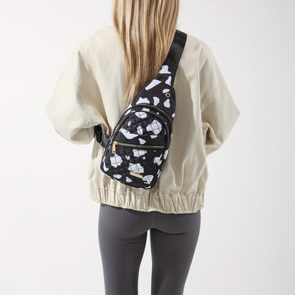 Chic Quilted Crossbody Chest Bag - Versatile Solid Color - Perfect for Daily Use, Casual Outings & Travel - Lightweight & Comfortable Women's Sling Shoulder Purse