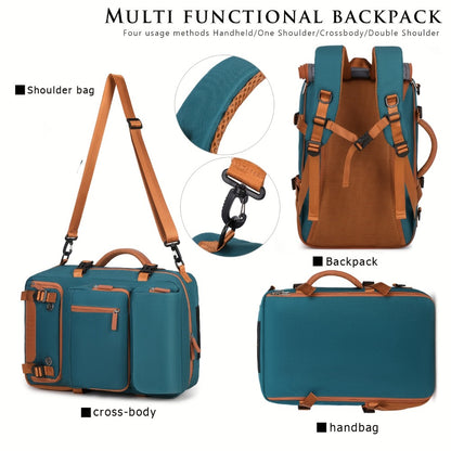 The 11.89gal Ultra Large Capacity Hiking Multi-Functional Backpack Has 4 Main Pockets And 5 Pockets for Super Storage, with a Stylish Appearance Design That Is More Outstanding. It Has a Dedicated Laptop Storage Bag Inside