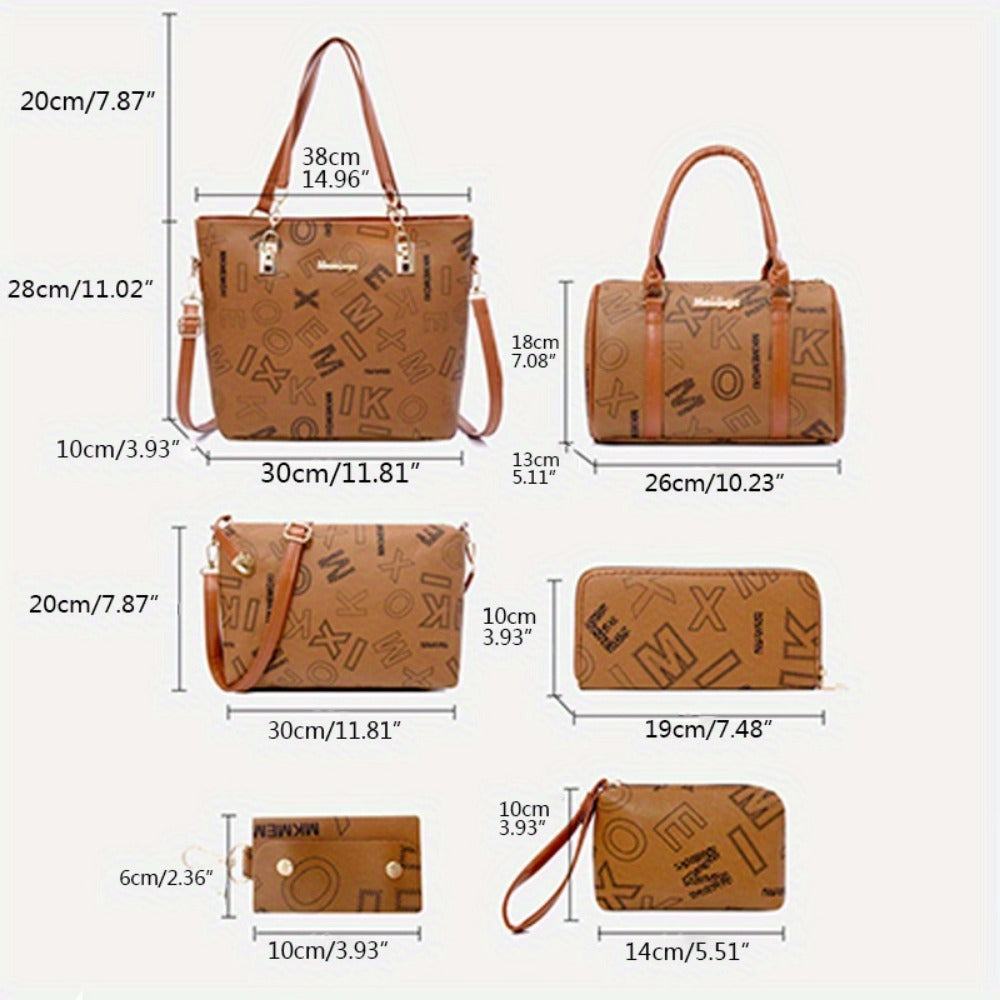 Crossbody Bag for Women – 6-Piece, Large Capacity | Bag Vero – detail view 8