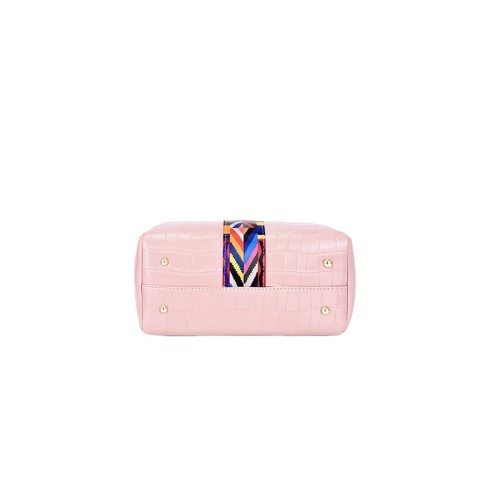 4pcs Fashion Women's Tote Bag, Shoulder Bag, Handbag, Money Bun Bag, Large Capacity Ethnic Ribbon Handbag, Shoulder Bag, Crossbody Bucket Bag, Trendy And Simple Bag for Best Birthday Gifts, Christmas And Valentine's Day Gifts
