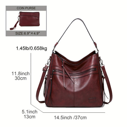 Trendy Double Zipper Tote Bag for Women, Suitable for Casual Use, Can Be Worn As a Shoulder Or Crossbody Bag, Popular in Europe And The United States