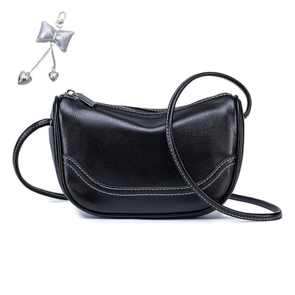 Premium Genuine Leather Crossbody Bag - Luxurious, Versatile, And Spacious with Ample Storage - Handbag Purse Cross Body Organizer Smart Phone Pockets