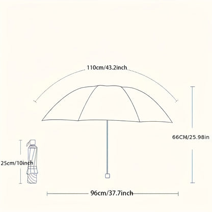 & High Quality Compact Umbrella with Peacock/rooster pattern - Reinforced Steel Frame, 8-Rib Manual Open/Close, 190T Vinyl Canopy & Ergonomic Handle - Portable Rain Umbrella for /, Travel, Commuting ( Shield)