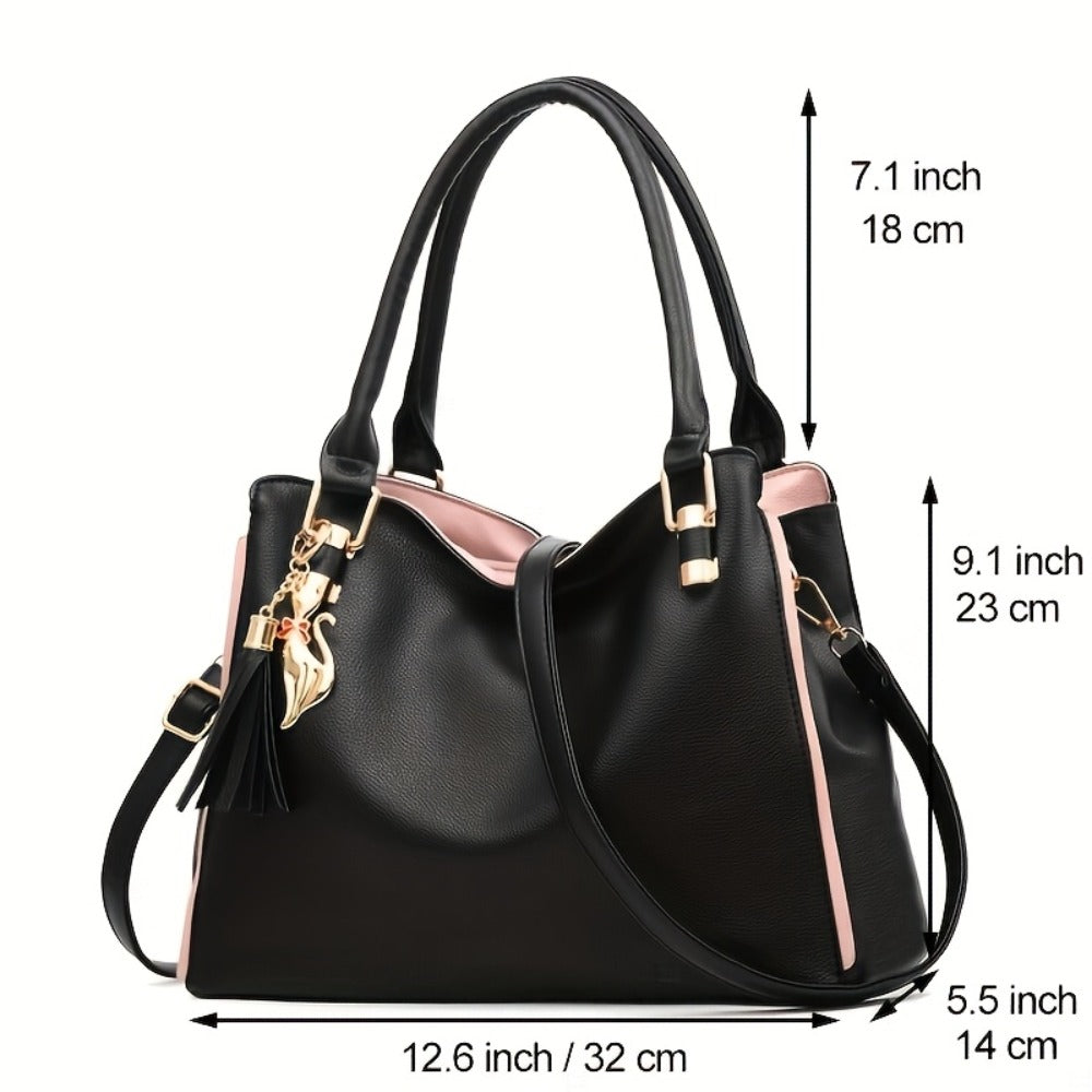 Elegant Women'S Fashion Tote Bags Stylish Satchel Handbag Ladies Shoulder Crossbody Purses