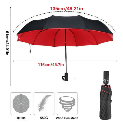 Travel Umbrella – Windproof, Large Windproof Umbrella Rib Auto | Bag Vero – detail view 10