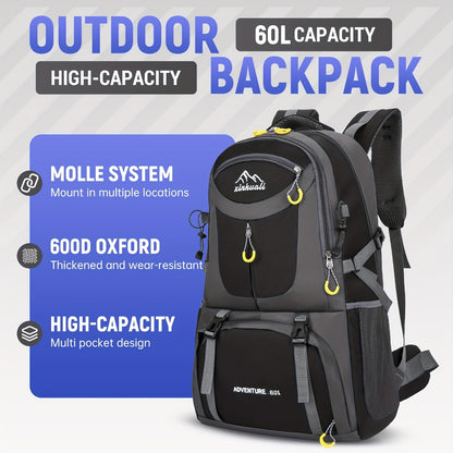 Travel Backpack – 60L, Large Capacity, Waterproof, for Travel & Work | Bag Vero – detail view 16