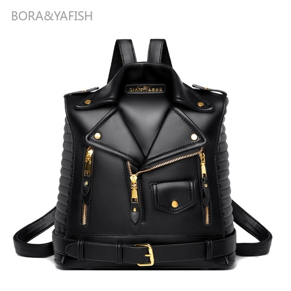 Cross-Border Backpack 2026 New Women'S Bag European And Soft Textured Jacket Backpack Fashionable Versatile Backpack