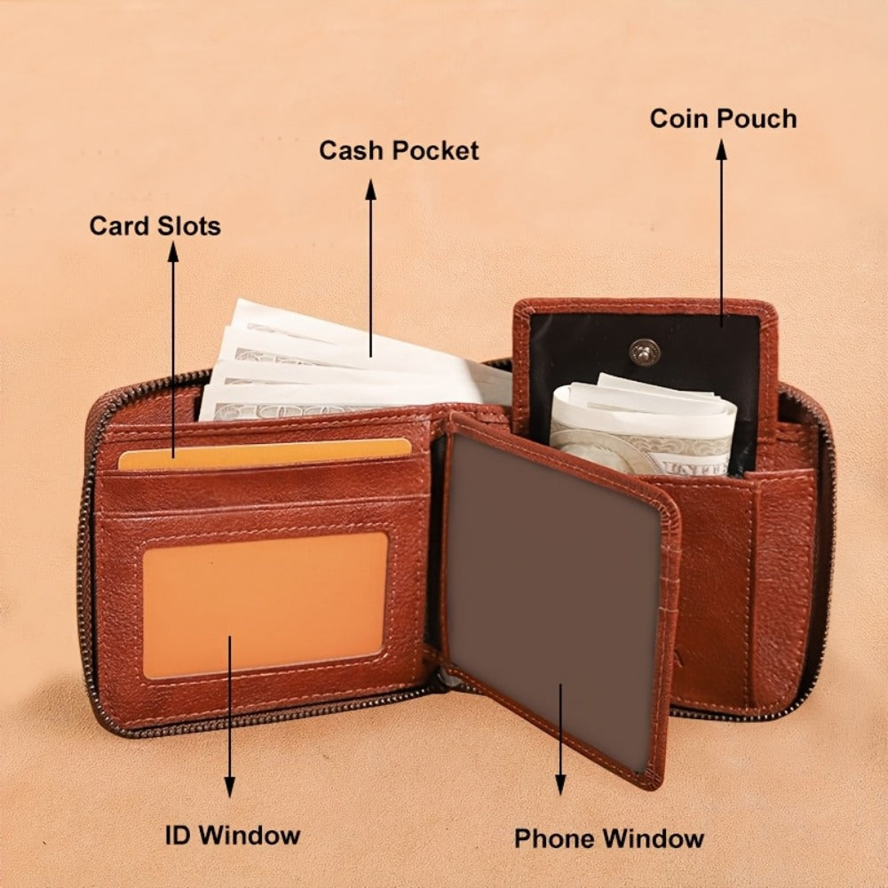 Men's Wallet – Genuine Leather, RFID Blocking | Bag Vero – detail view 6