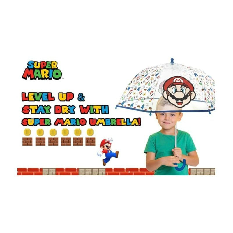 Nintendo Super Mario Kids Bubble Umrbrella