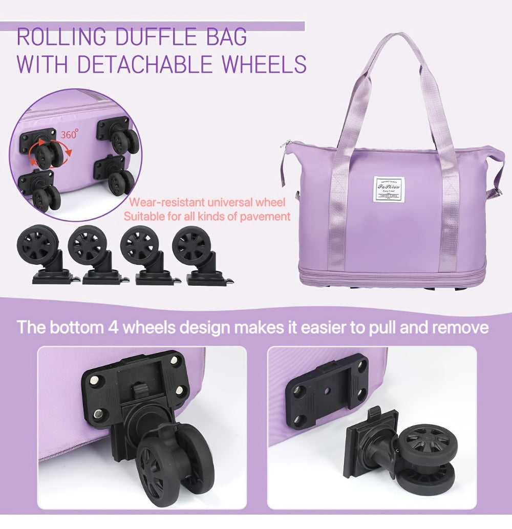 Carry On Luggage – Expandable, Rolling Duffel Detachable Wheels Expandable | Bag Vero – detail view 19