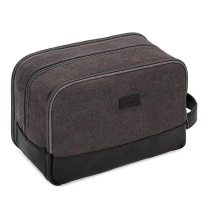 Toiletry Bag For Men - Hanging Travel Toiletry Bag, Canvas Dopp Kit With 5 Elastic Pockets, Large-Capacity Organiser, Multiple Colours, Affordable Travel Must-Have Valentine'S Day Gifts