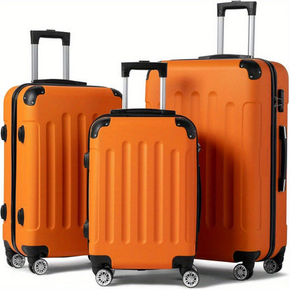 3pcs Luggage Set Wear-Resistance Hardshell Ligthwegt Spinner Wheels Suitcase Set with Tsa Lock, 3in1 Carry on Luggage(20" 24" 28") for Men and Women