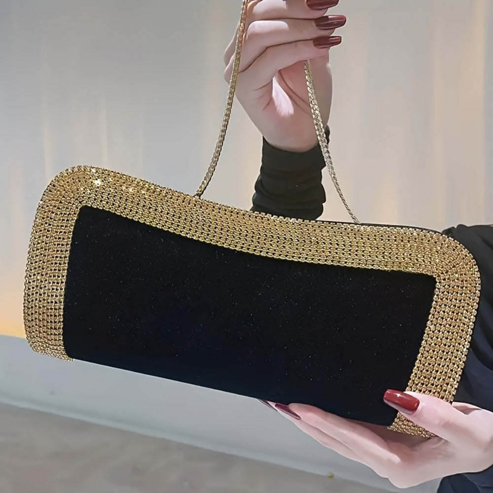 Women's Wallet – Rhinestone Clutch Kiss Lock Closure | Bag Vero – detail view 5