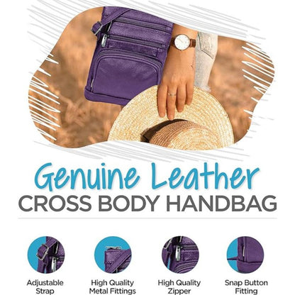 Women's Wallet – Genuine Leather, Multi Pocket, Adjustable Strap | Bag Vero – detail view 47