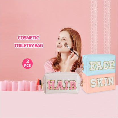 Travel Makeup Bag – 3-Piece, for Travel & Everyday Use | Bag Vero – detail view 5