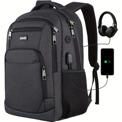 Backpack for Men and Women, School Backpack for Teens, 15.6 inch Laptop Backpack with USB Charging port for Business College Travel