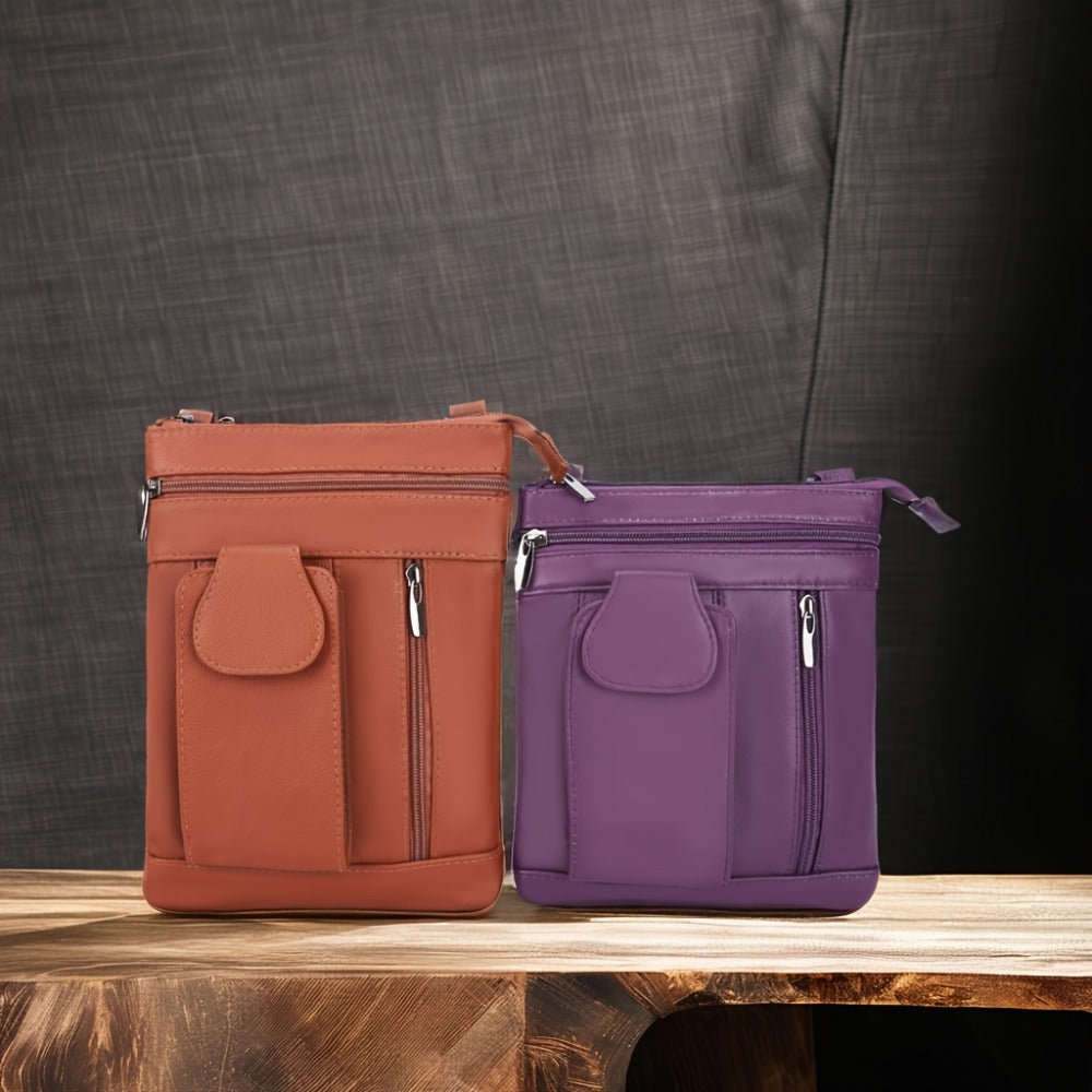 Trendy Leather Crossbody Bags for Women Featuring Multiple Pockets, Super Soft Shoulder Bags Designed for