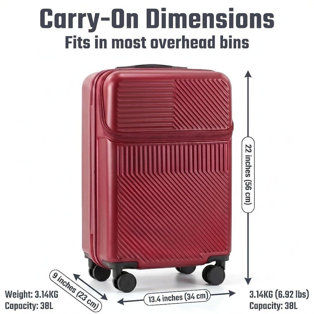 1pc 20 Inch Luggage, Travel Function Boarding Case, Luggage with Password Lock And Wheels, Suitable for Daily Use As A Neutral Bag Big Capacity Suitcase