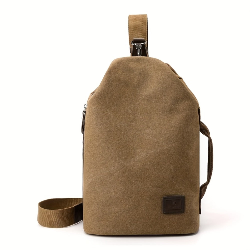 Canvas Shoulder Bag Handheld Fashion Men'S Shoulder Bag Motorcycle Bag Large Capacity Quality Men'S Bag Local Shipping 48 Hours Shipping