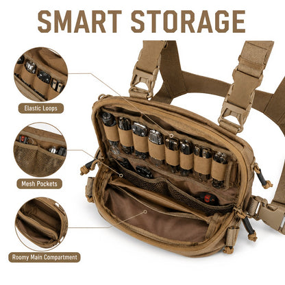 Tactical Chest Bag, Outdoor Vest, Outdoor Sports Cycling Vest, Multi-functional Chest Bag