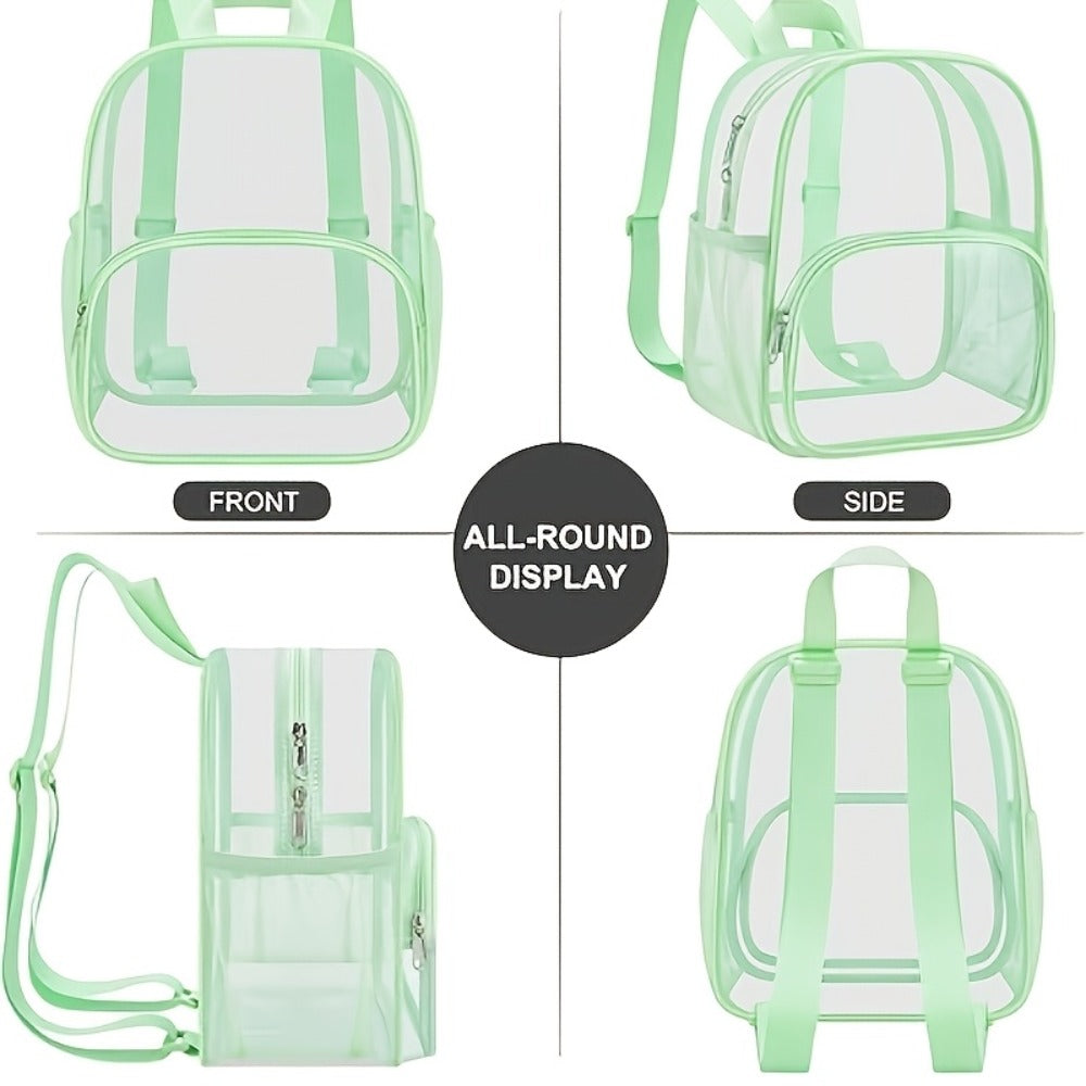 Transparent Backpack, Suitable for Stadium Events, Concerts, Sports Competitions, Work And Travel
