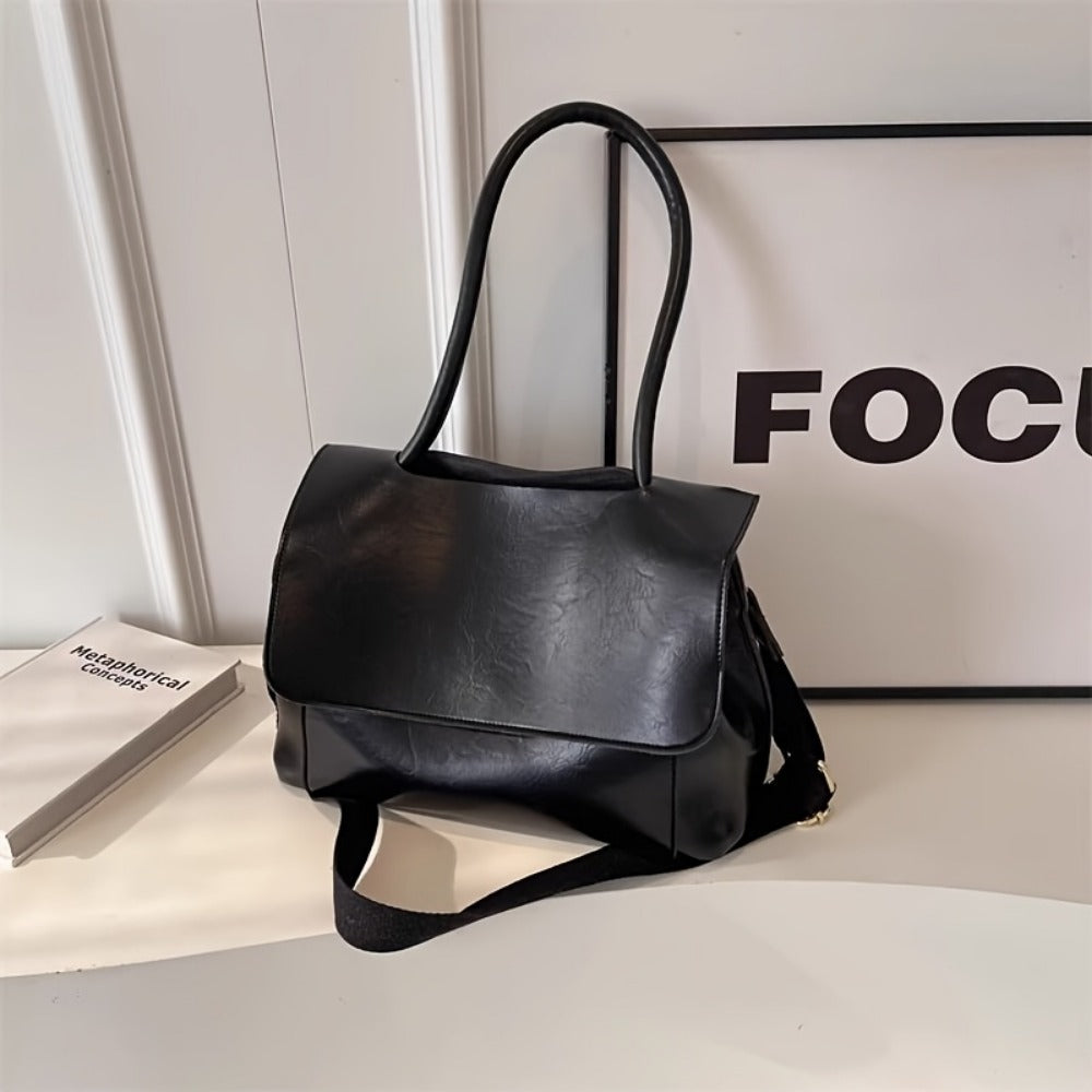 Crossbody Bag for Women – Vintage Leather Satchel Handmade Top | Bag Vero – detail view 9