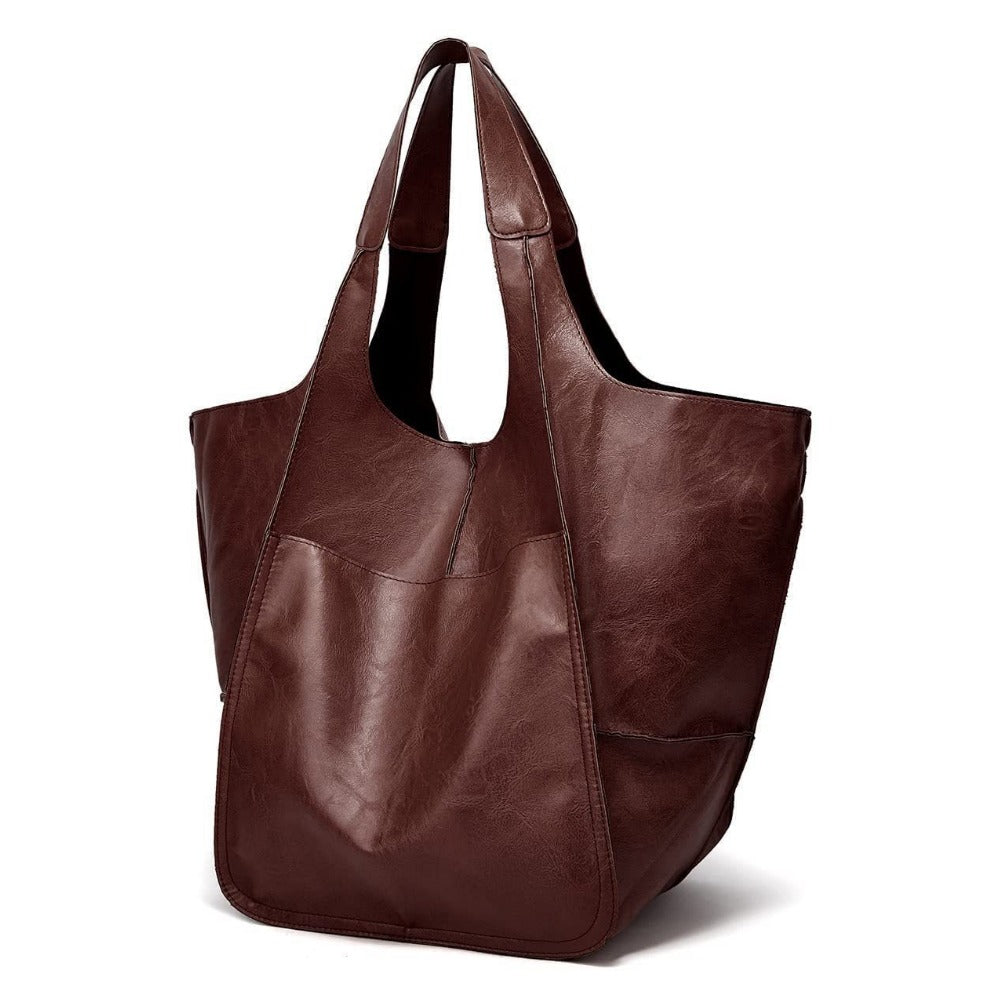 A Fashionable, Spacious Shoulder for Women, Designed As a Tote, Featuring a Soft Aesthetic And a Trendy Retro Style Popular in Europe And America