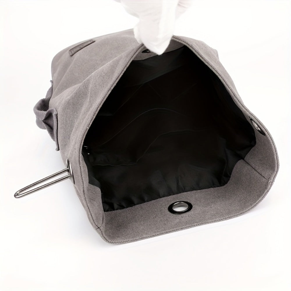Canvas Shoulder Bag Handheld Fashion Men'S Shoulder Bag Motorcycle Bag Large Capacity Quality Men'S Bag Local Shipping 48 Hours Shipping