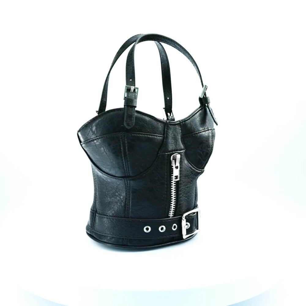 Hot Hot Bags in Europe And America, Fashion Trend Designer Catwalk Handbags, Dark Punk Zipper Bags, Creative Shape Small Bags, Hand-Carrying Coin Wallets, Factory Supplies, High Quality