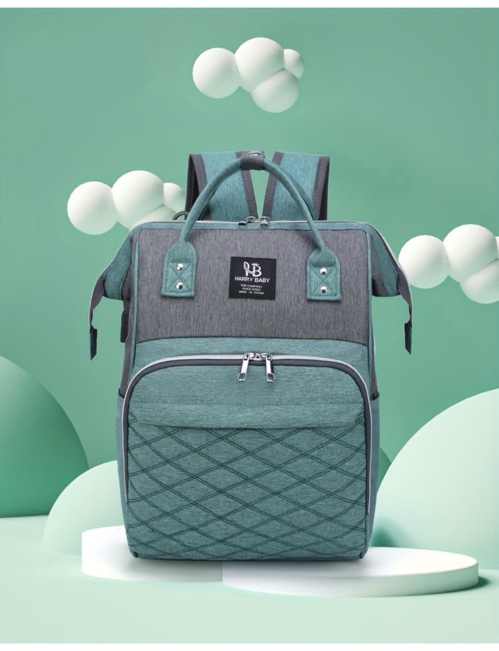 New Fashionable Large Capacity Backpack for Mothers And, Multifunctional Diaper Bag with Space for Bottles.