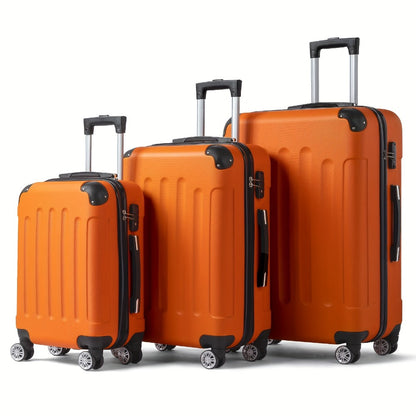 3pcs Luggage Set Wear-Resistance Hardshell Ligthwegt Spinner Wheels Suitcase Set with Tsa Lock, 3in1 Carry on Luggage(20" 24" 28") for Men and Women