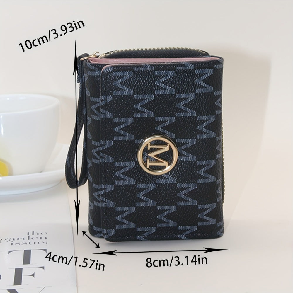 Classic designer letter printed three fold Women's wallet, casual style, fashionable Women's credit card holder - a high-quality gift for women