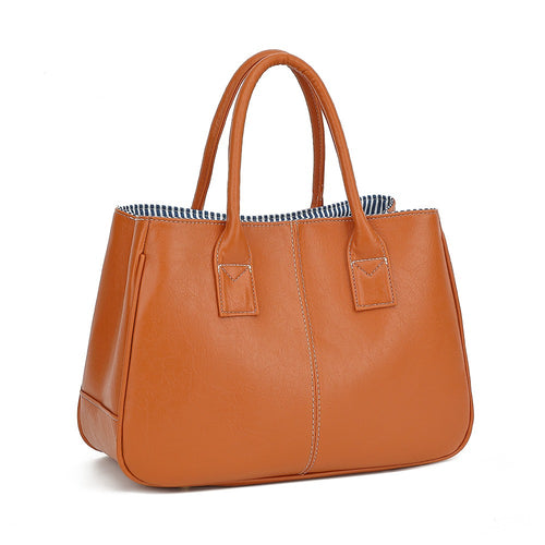 Women's Handbag, Classic Solid Color PU Material, Large-capacity Shoulder Bag, Suitable for Business, Travel, Dinners, Daily Use, and Also the Best Choice for Gifts.