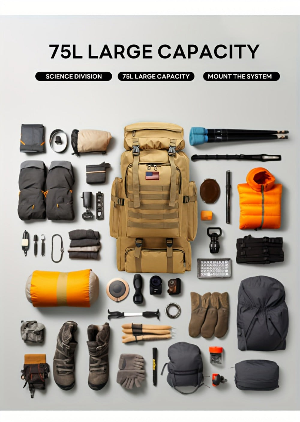 Travel Backpack – 4 Colors, Lightweight, for Travel | Bag Vero – detail view 18
