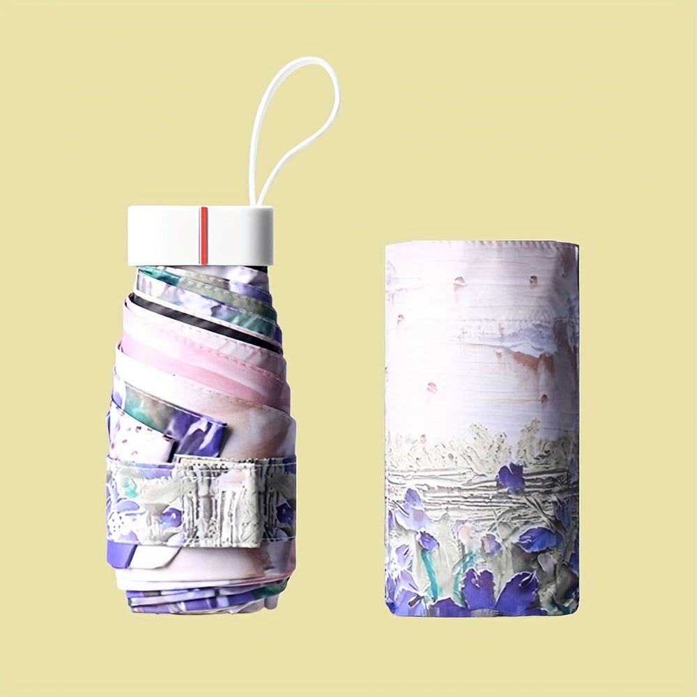 Digital Print Flat Portable Pocket Umbrella