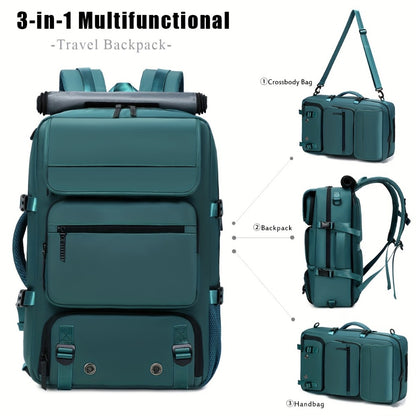 Laptop Backpack – 17 Inch, Nylon, Trolley Sleeve, Multi Pocket | Bag Vero – detail view 3
